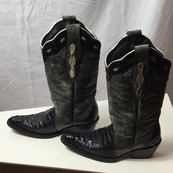 VEARI Buitre Hybrid Alligator Leather Cowgirl Boots - Picture 5 of 11